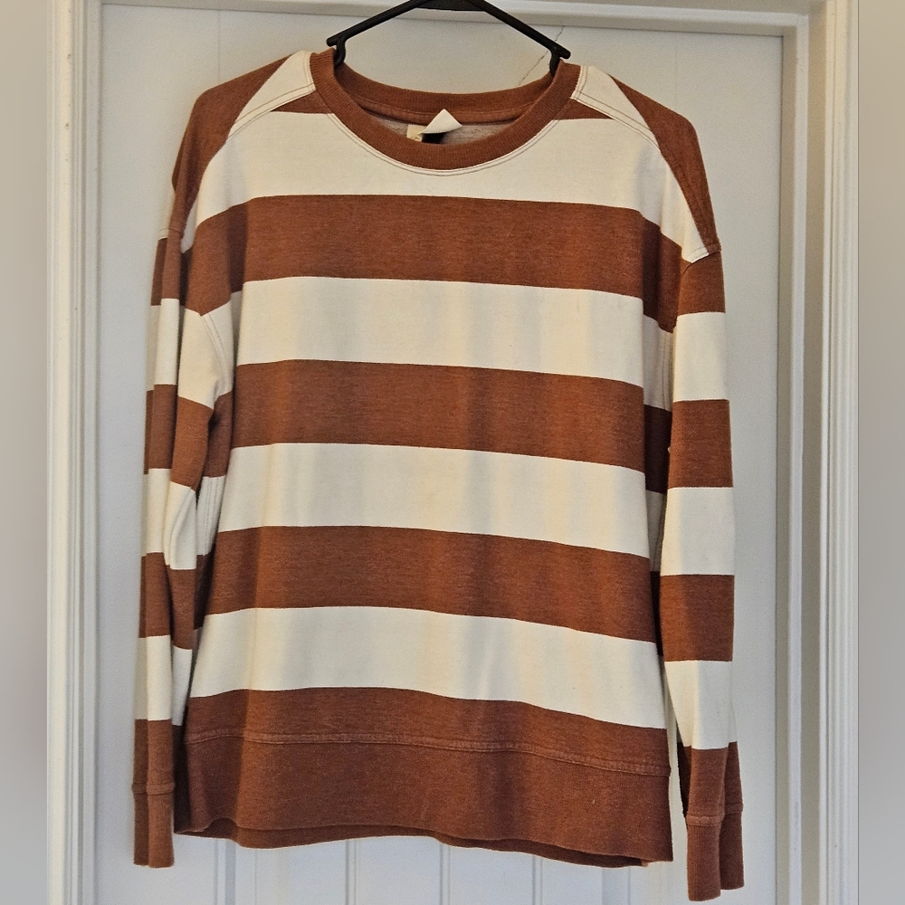 Thick striped sweater
